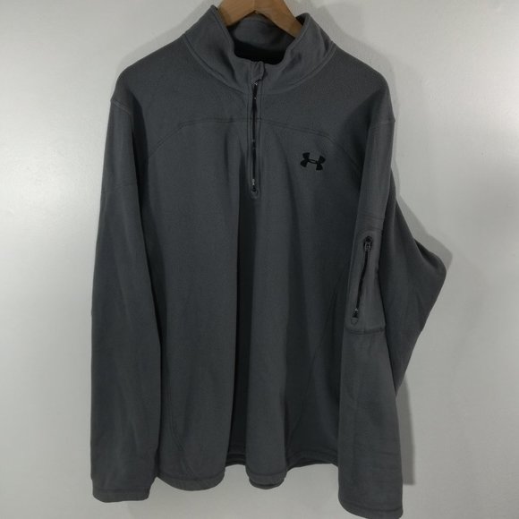 Under Armour Mens 1/4 Zip Fleece Size XXL - Picture 4 of 16
